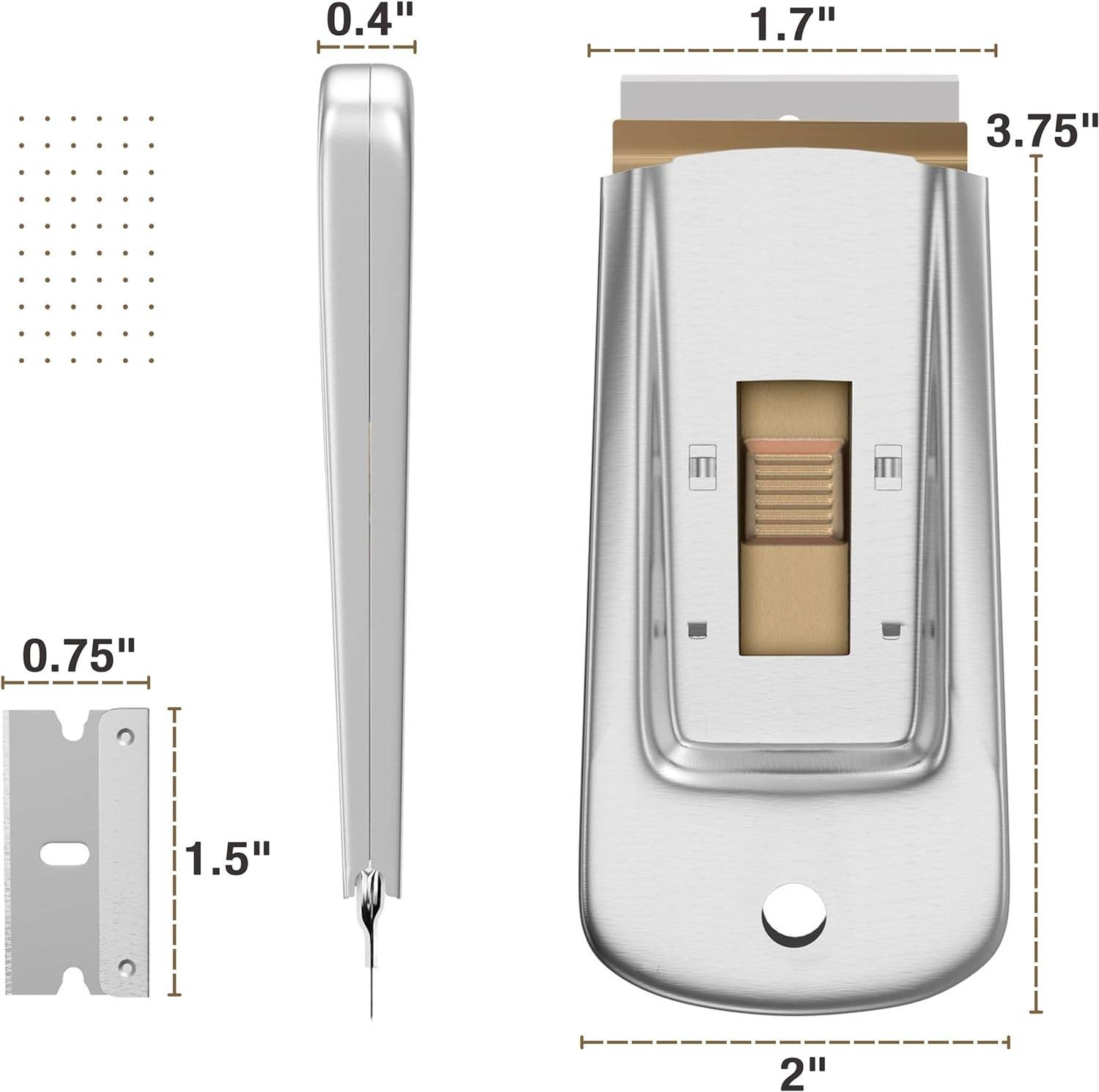 Bates Choice - Wholesale Craft Tool - Metal Razor Blade Scraper, 2 Pack3