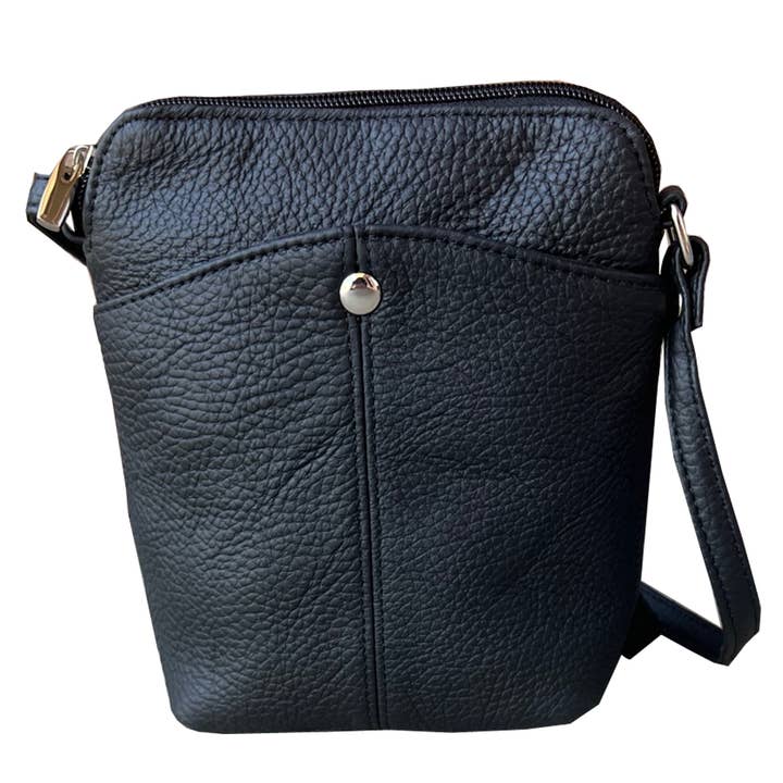 Roma Leathers, Inc. - Wholesale Crossbody Bag - Women's - W026 Cowhide Women Mini crossbody shoulder bag phone pouch