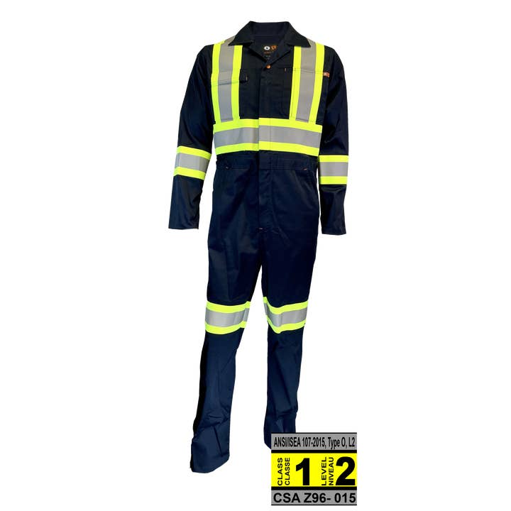 OR® Freddy Stretch Coveralls with 4" Hi-Vis Reflective Tapes for wholesale by Orange River
