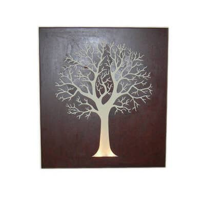 Round Tree Box Metal Garden Wall Art for wholesale by Overwrought