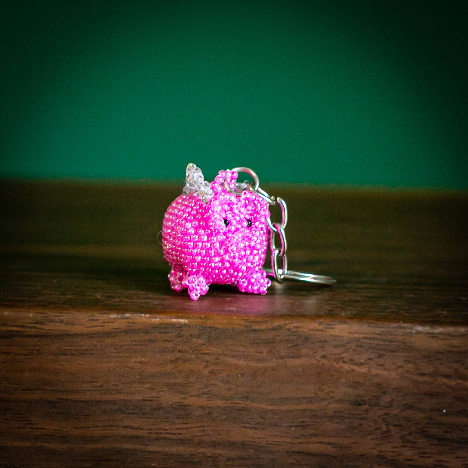 Lucia's Imports - Wholesale Keychain - Women's - Flying pig Beaded Keychains1