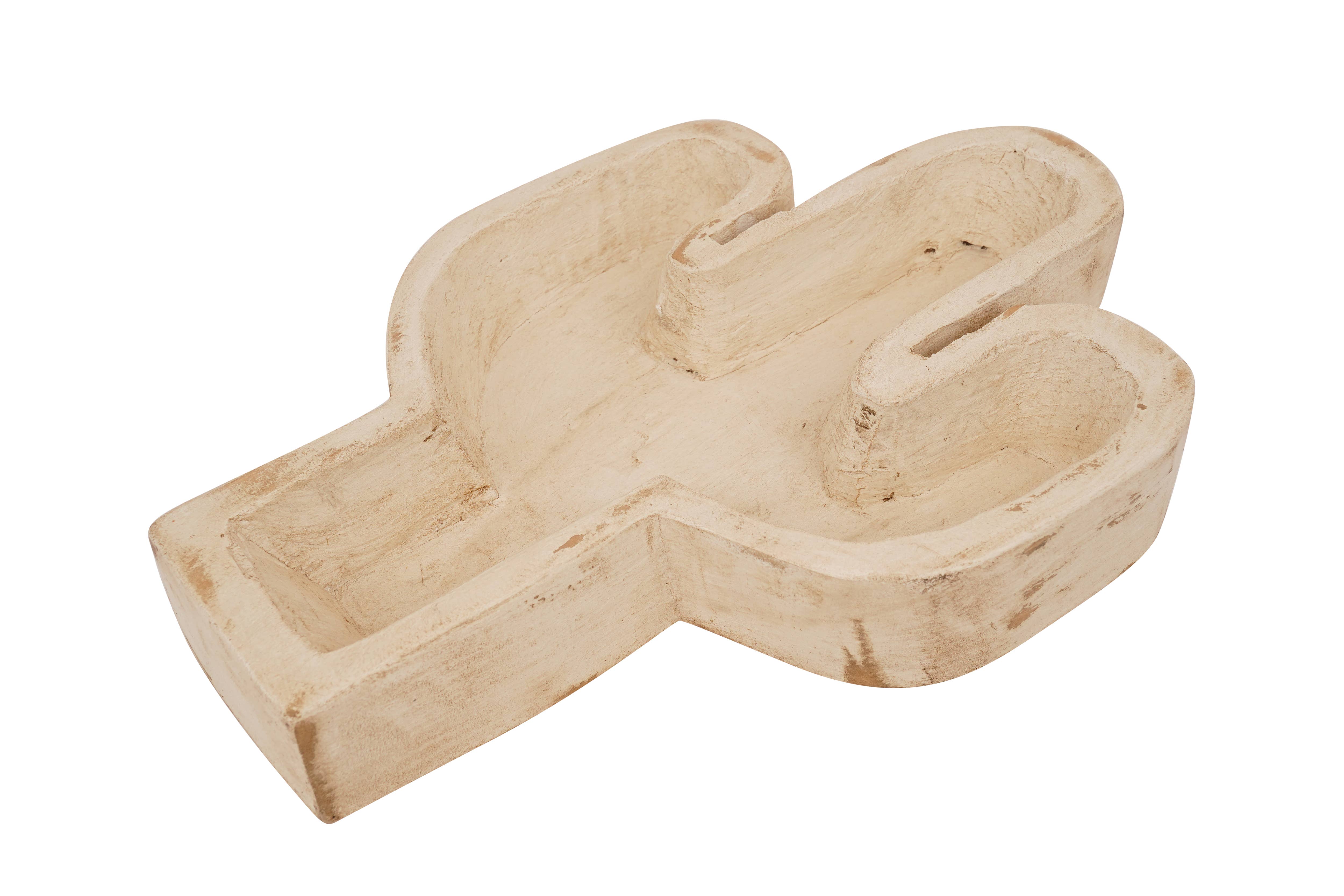 My Amigos Imports - Wholesale Candle Holder - Cactus Bowl-10 x 14 inch-Carved-Candle Ready-4 Color Choices8