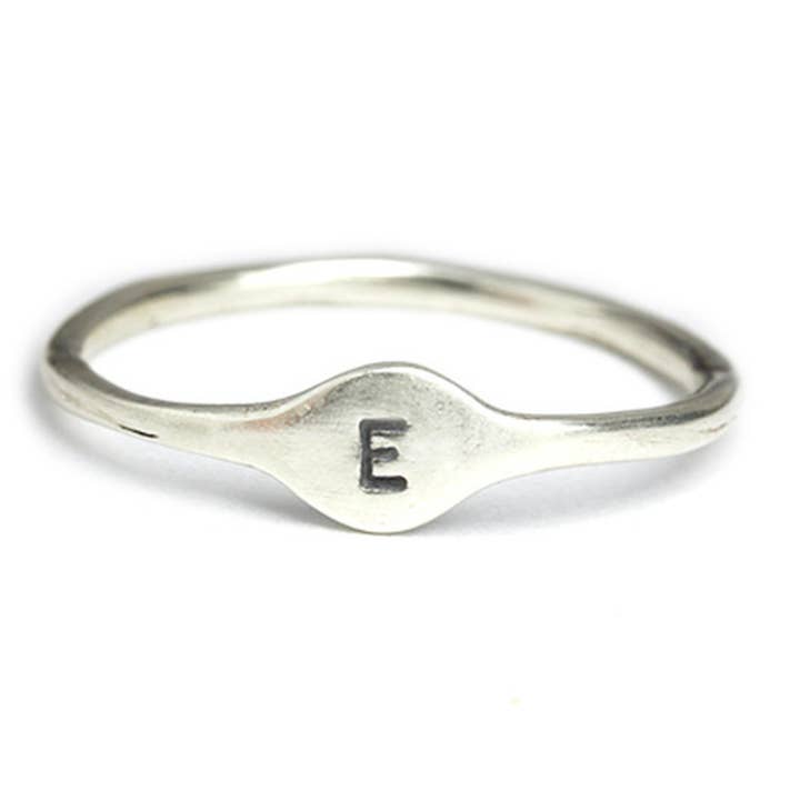 Letter Signet Ring for wholesale by Marmalade Jewellery