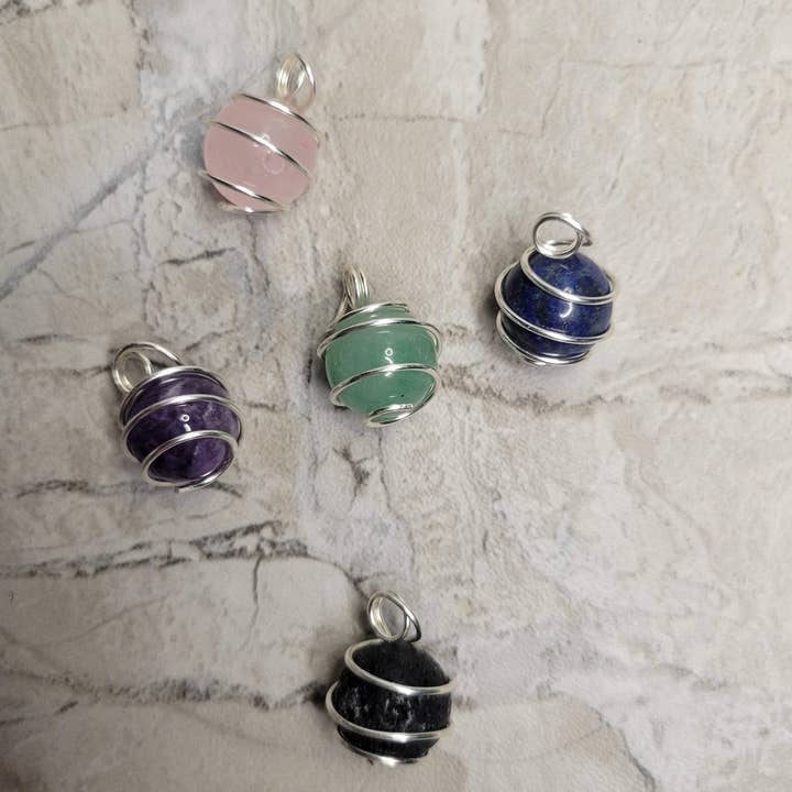 My Magic Place Shop - Wholesale Individual Charm/Pendant - Crystal Beads Wire Wrapped Pendant handmade Necklace