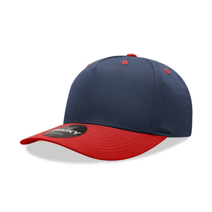 The Park Wholesale - Vente Casquette de baseball – unisexe - Decky 6024 - Casquette structurée en mélange de coton et de polyester à 5 panneaux à profil moyen - 602417