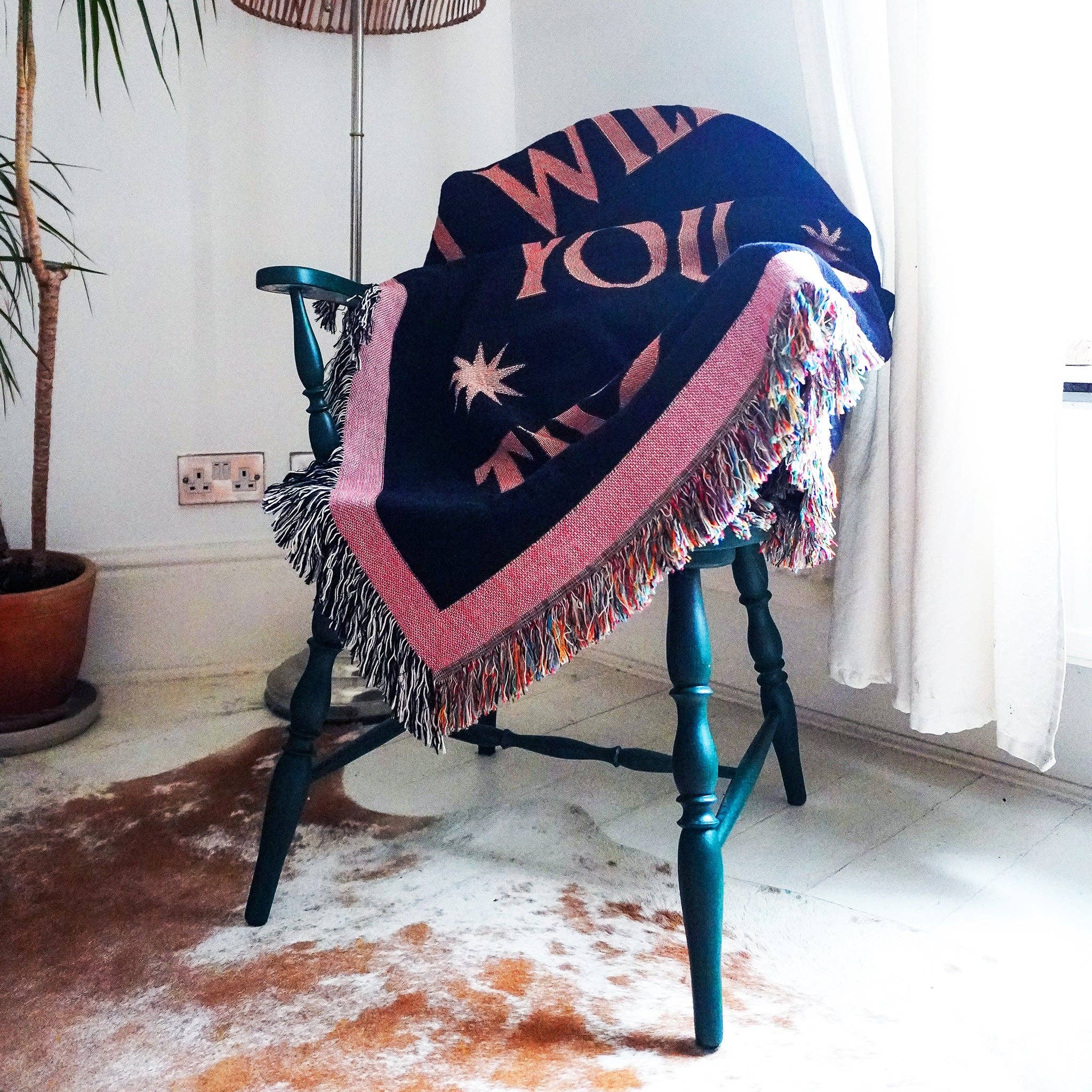 Telegramme Paper Co. - Wholesale Throw Blanket - I Will Follow You Limited Edition Woven Jaquard Blanket4