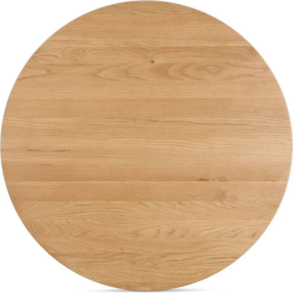 LOOMLAN - Wholesale Side Table - Godenza Natural Solid Oak Round Dining Table4