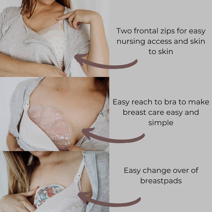 Bubba Bump - Wholesale Dress - Maternity - 3 In 1 Labour, Delivery And Nursing Gown