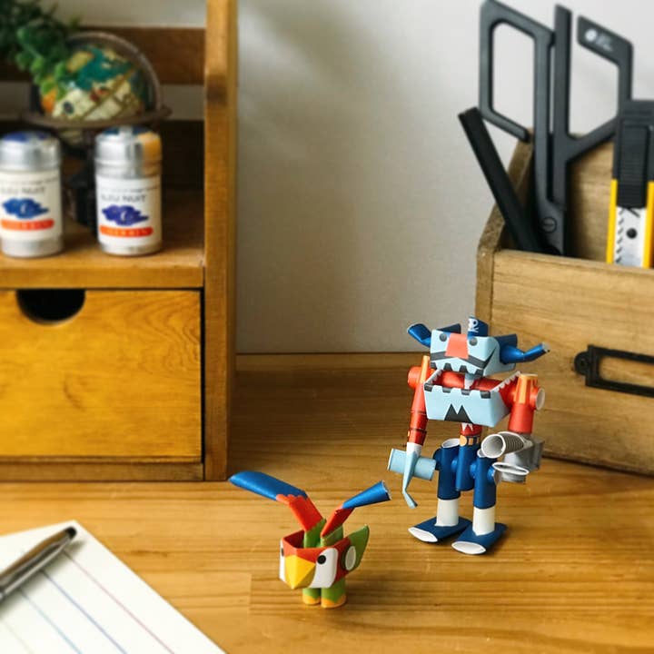 Magnote - Wholesale DIY Craft Kit - PIPEROID Drill & Repeat paper craft - Pirate & His Partner