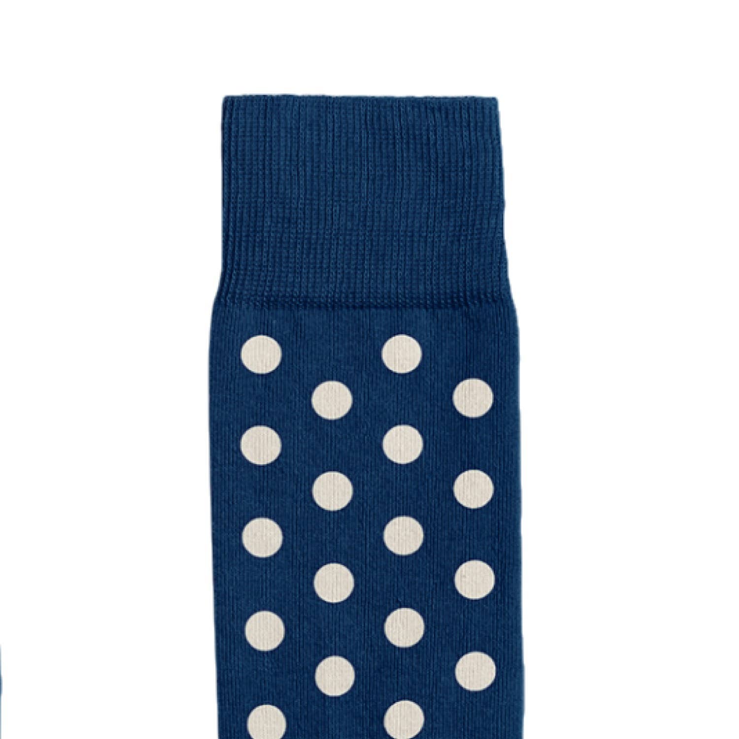 Oli Olsen – wholesale Socks – Men's – Billy Brown Socks | Men's Polka dot Socks | Blue & Grey1