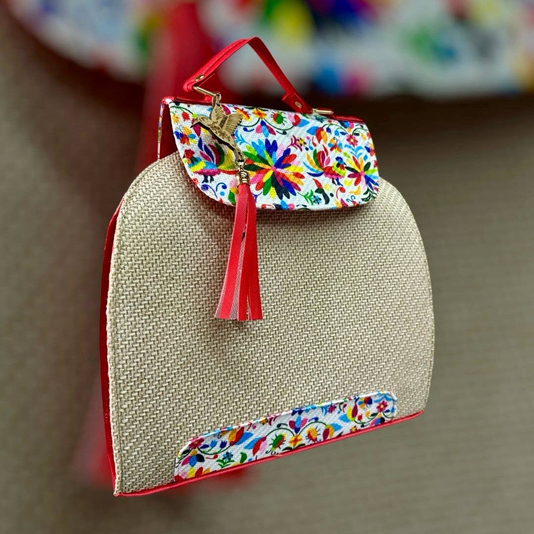 GMCE Global Trading, LLC - Wholesale Backpack - Women's - Handmade Mexican Backpack Jute Inner Pocket4