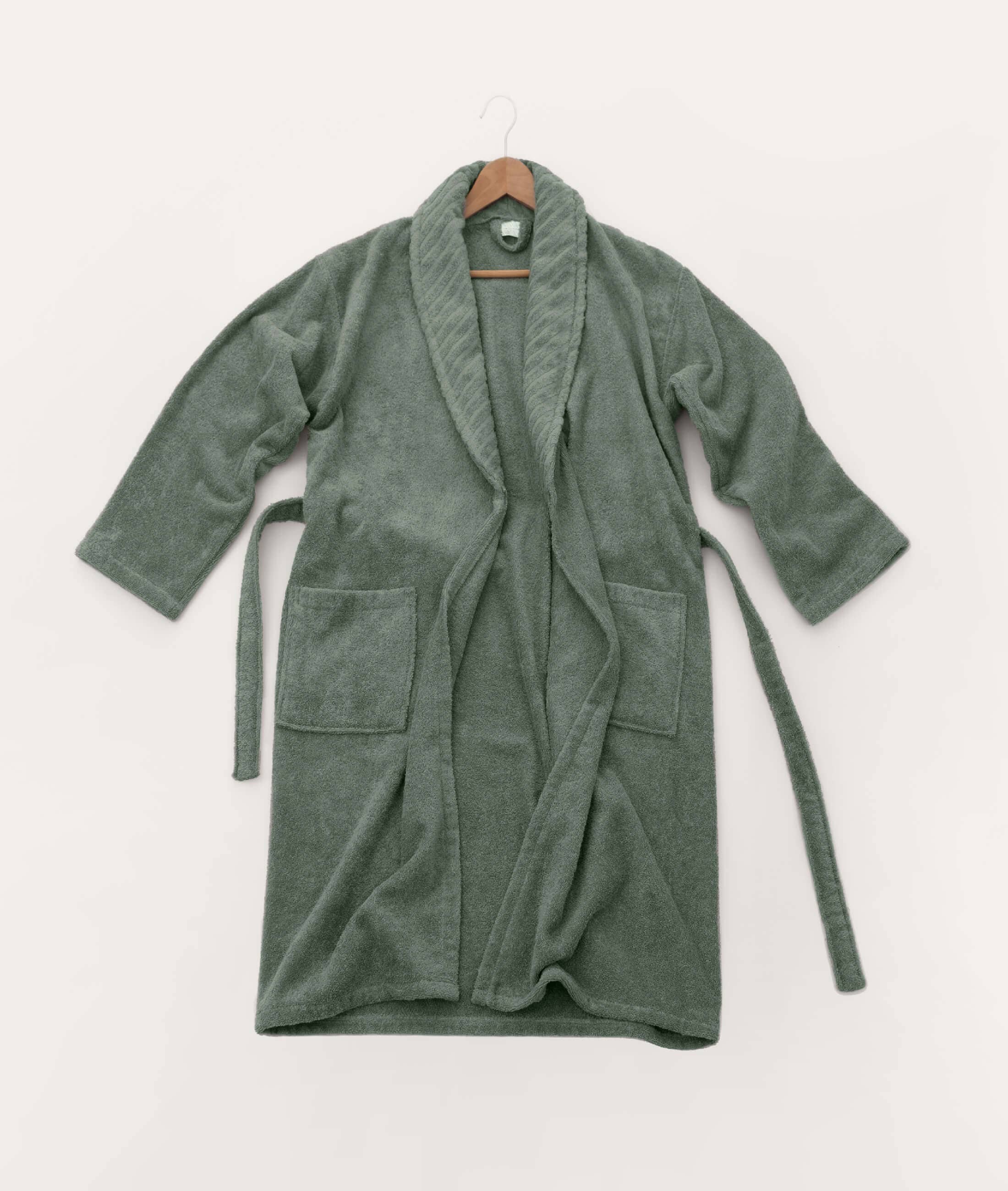 Multi-farvet Koza Home Likya 100% Bomuld Grøn Medgift Badekåbesæt 2 1 Badekåbe 1 Håndklæde 1050A SM for engroshandel på Faire6