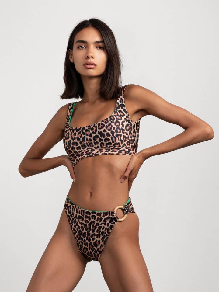 Brassière High-Waisted Animalier Set for wholesale by Flavia Valentini
