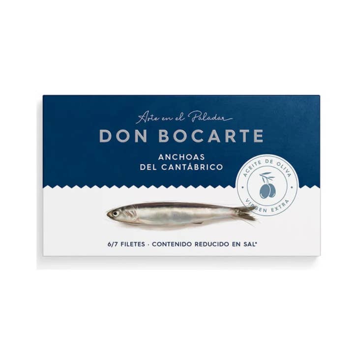 Casacella Foods - Wholesale Tinned Fish - Don Bocarte Marinated Anchovies in Olive Oil 1.69 oz (48 g) 1