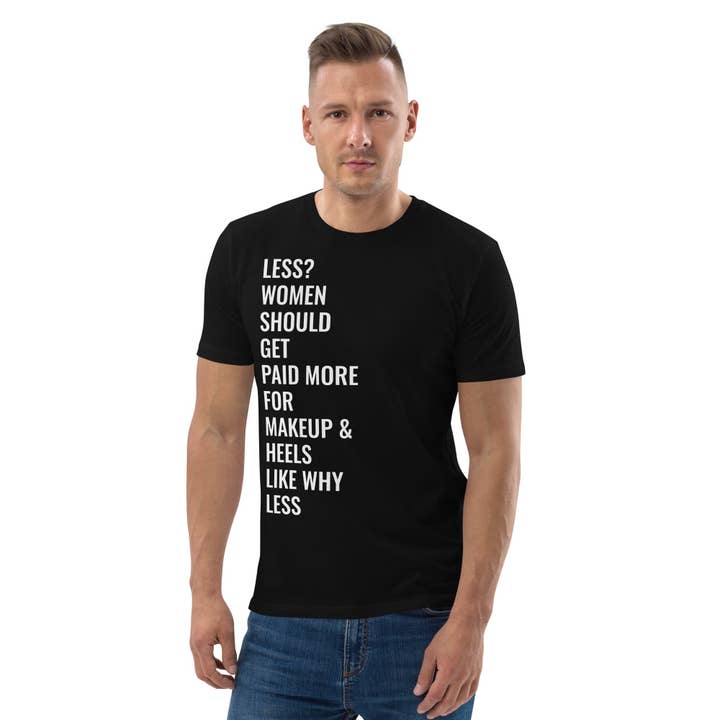 Less? Unisex organic cotton t-shirt for wholesale by Lady Liberty & Co.