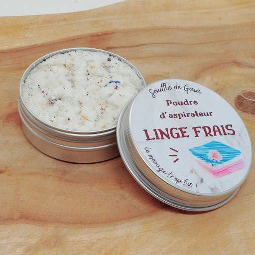 Sarl SdG / Souffle de Gaïa - Vente Désodorisant - Poudre d'aspirateur parfumée Souffle de Gaïa aux 70 senteurs de Grasse