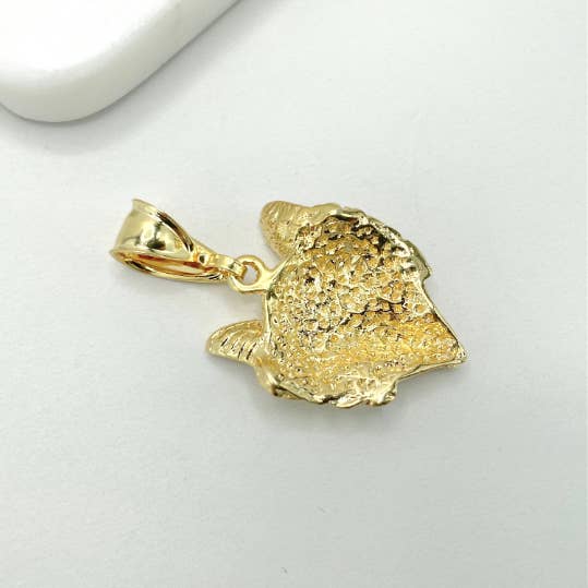 Luxus Accessories - Wholesale Individual Charm/Pendant - 18k Gold Filled Wolf Fox Face Pendant
