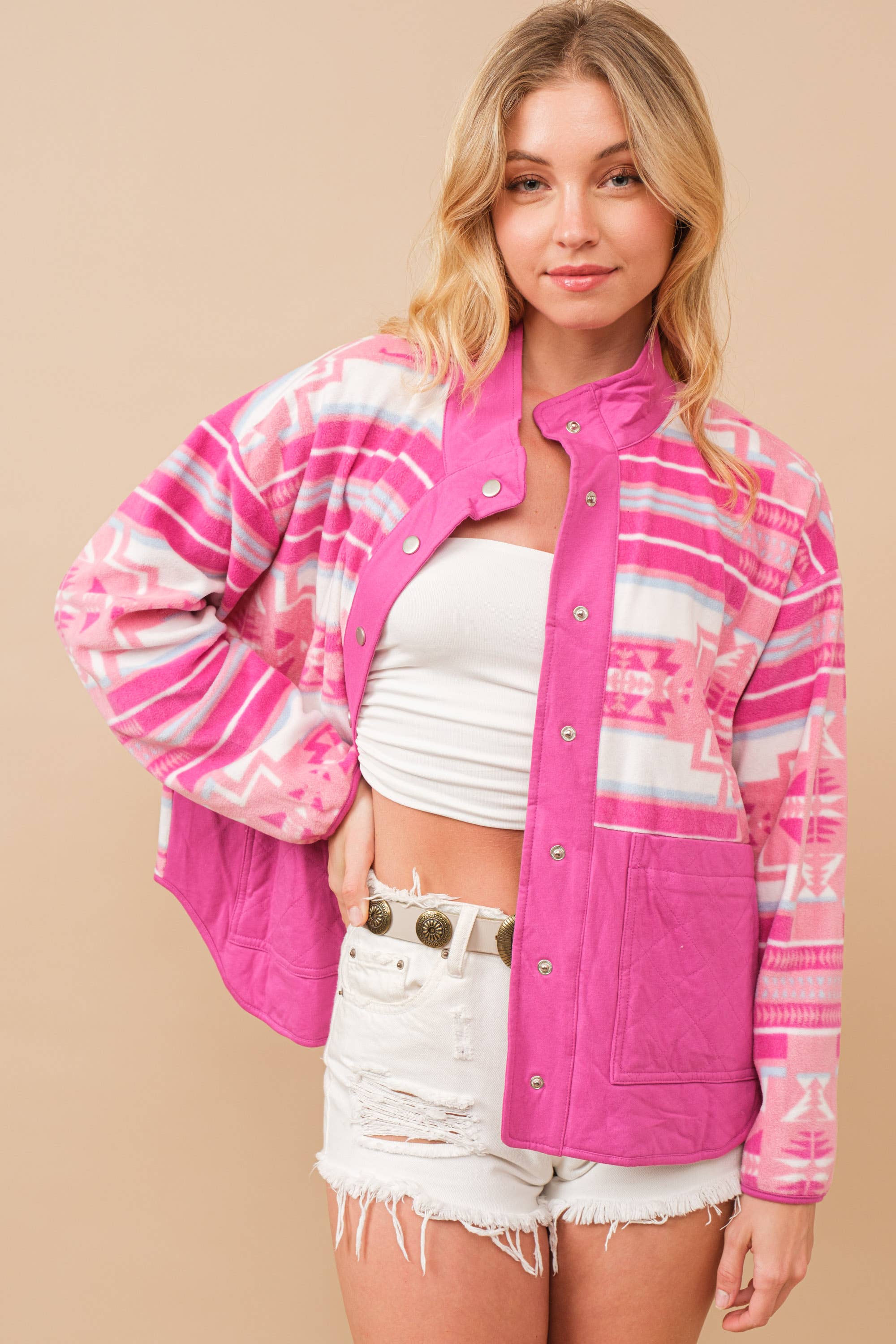 Blue B - Wholesale Fleece - Women's - 34348J - Blue B Aztec Exclusive Quilted Fleece Jacket14