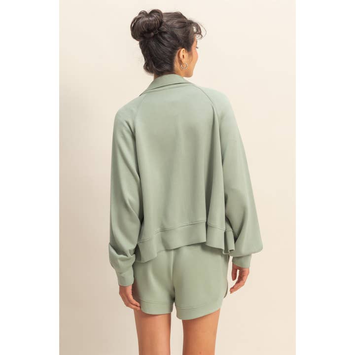 HYFVE - Wholesale Jacket - Women's - Double Knit High Neck Long Sleeve Zippered Jacket9