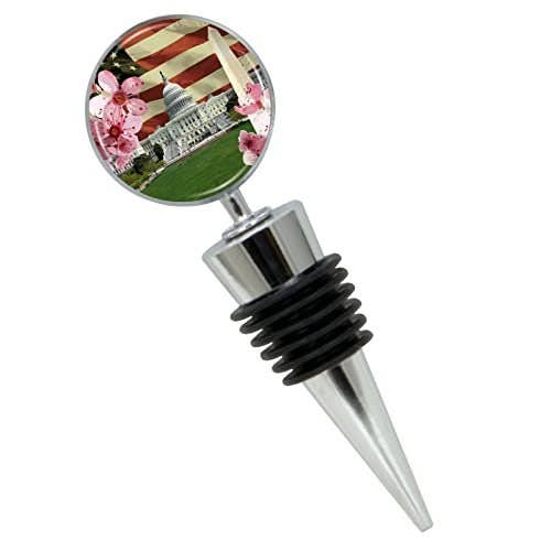 City Souvenirs - Venta al por mayor Tapones de vino - Tapón para botella de vino Dc Collage en caja de regalo0