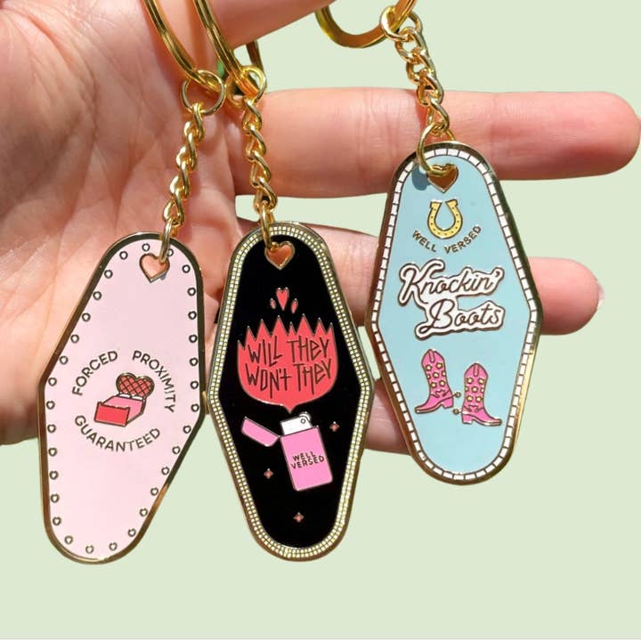 Well Versed Goods - Wholesale Keychain - Women's - Bookish Keychain - Slow Burn