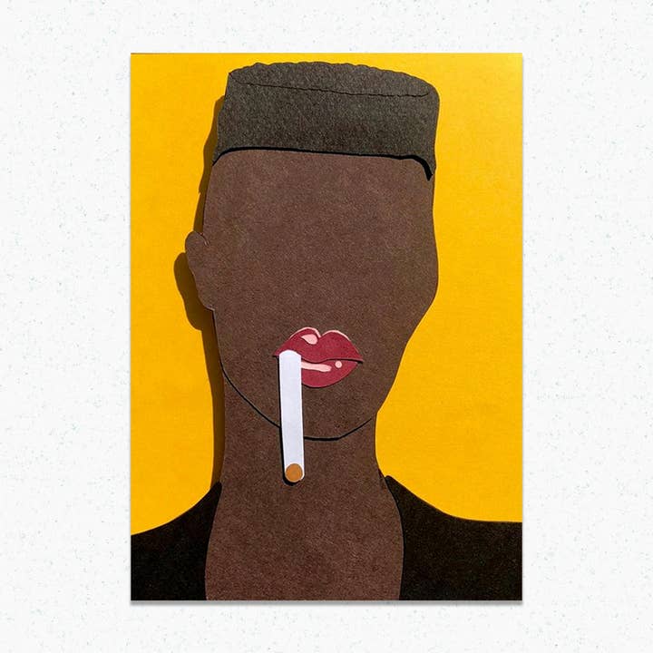 Grace Jones: Framed, Handmade, Paper Art Piece for wholesale by Paper for the People