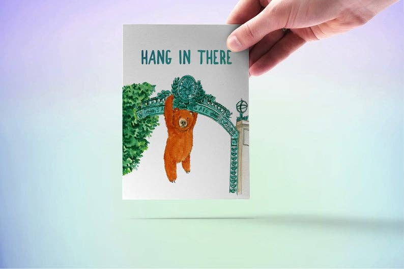 Liyana Studio – wholesale Encouragement card – Hang In Bear3