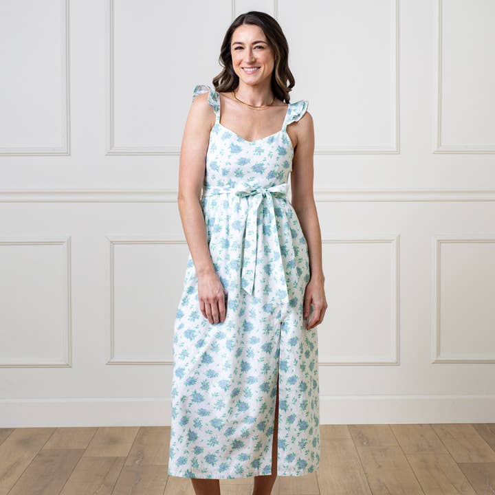 Linen Flutter Party Dress for wholesale by Hope and Henry