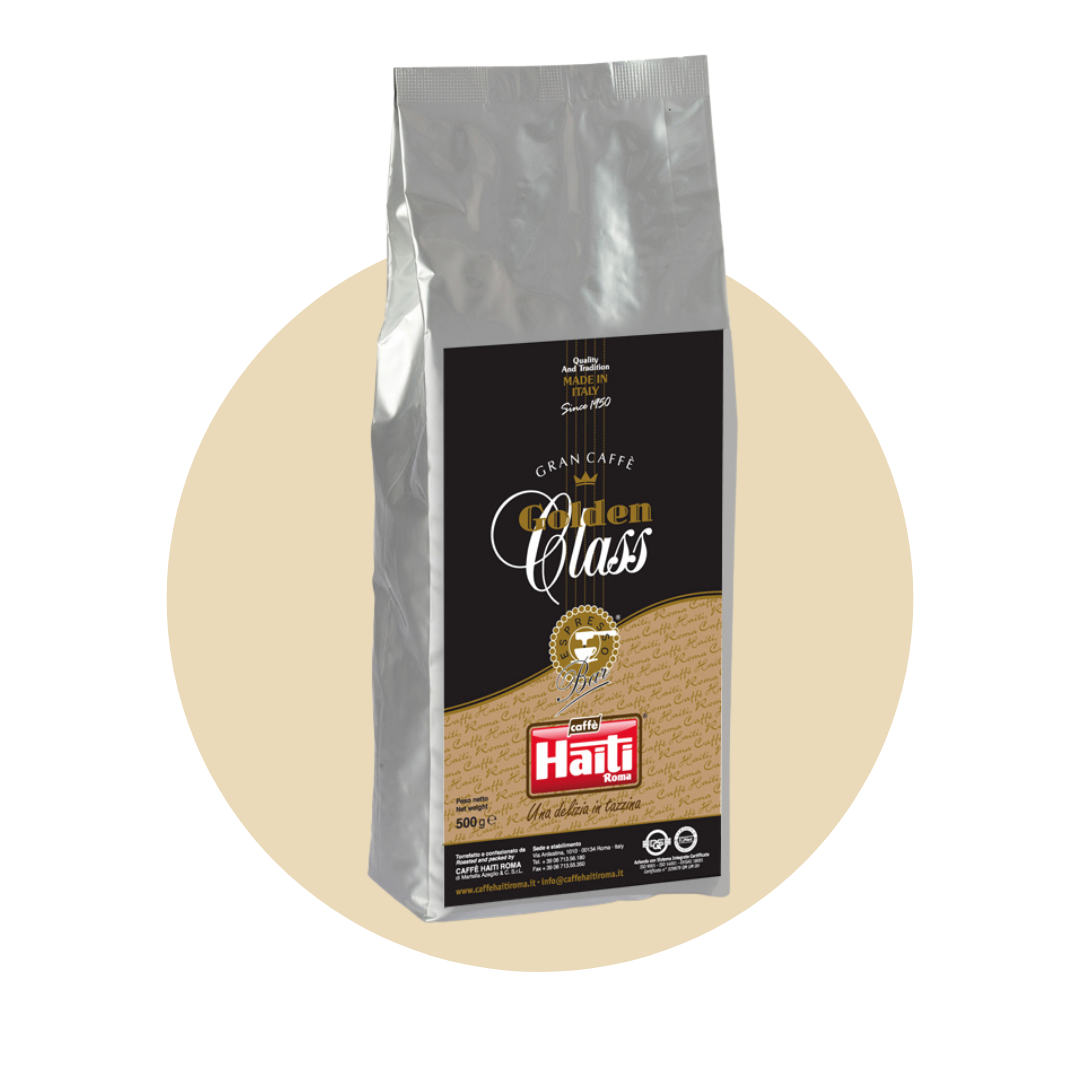 Caffè Haiti Roma Srl - Wholesale Coffee Beans - Golden Class Gran Coffee Beans - 500 Gr0