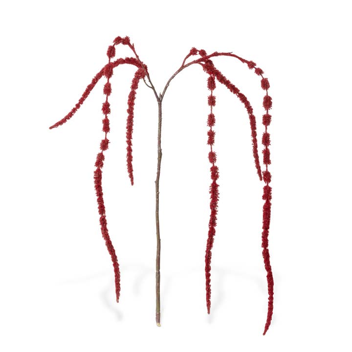 Park Hill Collection - Wholesale Artificial Plant - Hanging Amaranthus, Burgundy