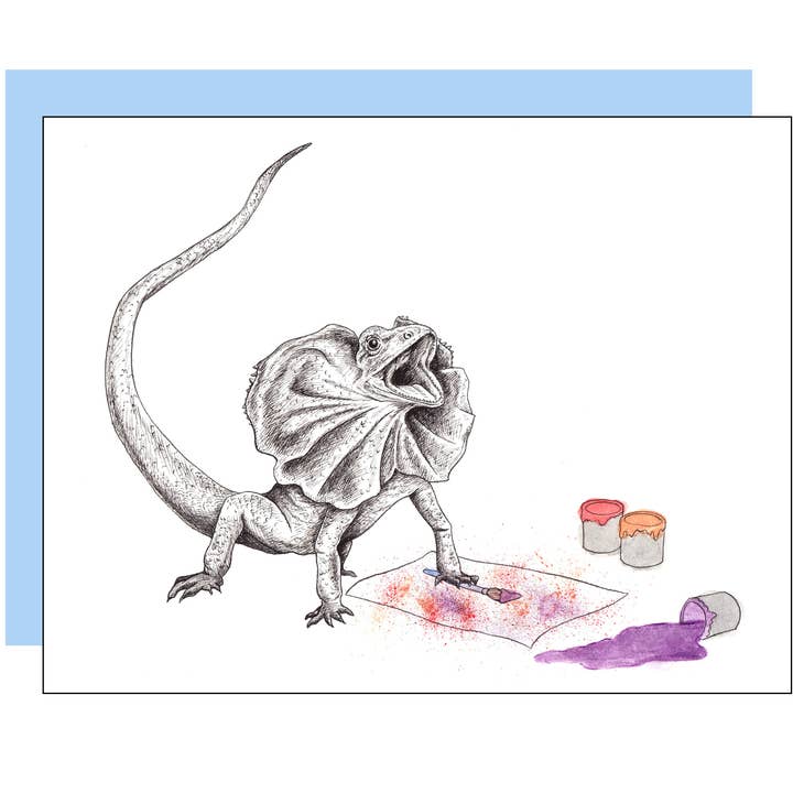 Carte de lézard à volants pour la vente par Erin A. Ellis