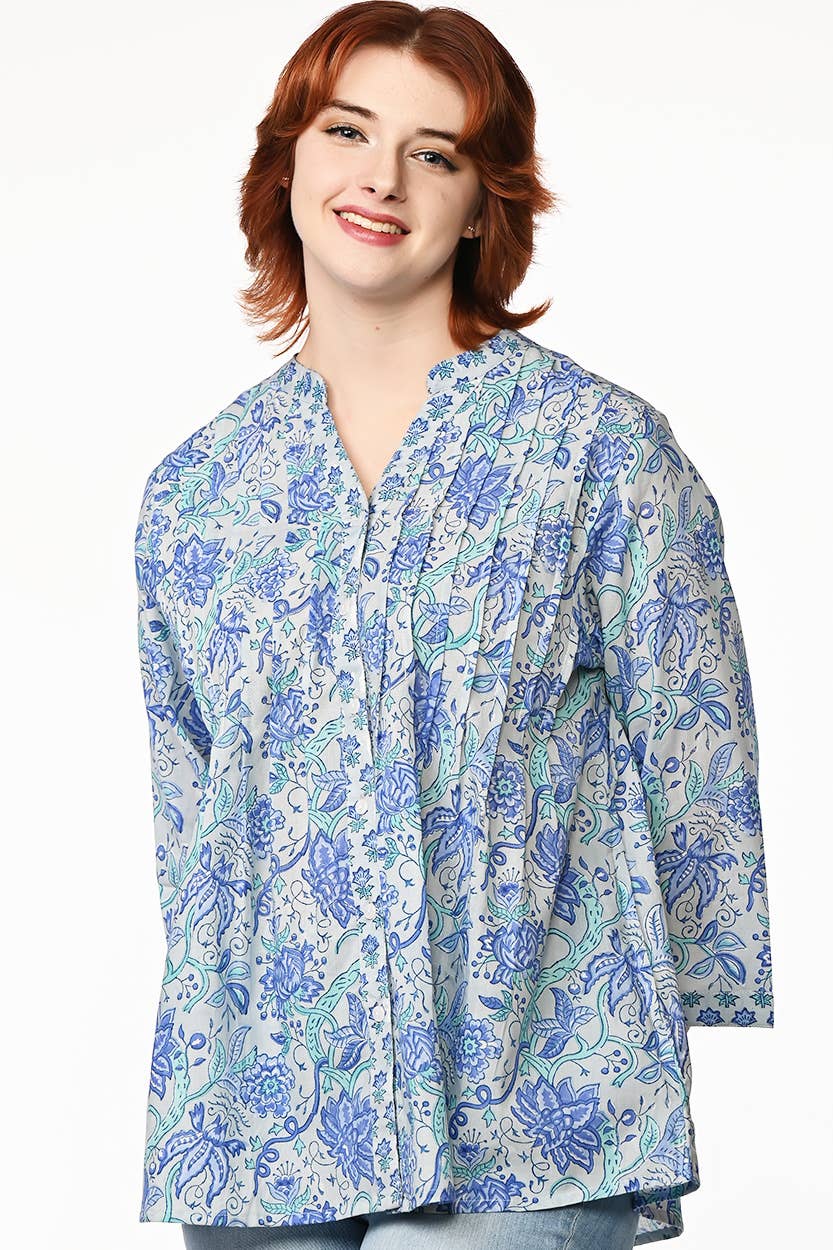 Sevya Handmade - Vendita all'ingrosso Tunica - Donna - Tuniche Tamira Block Print12