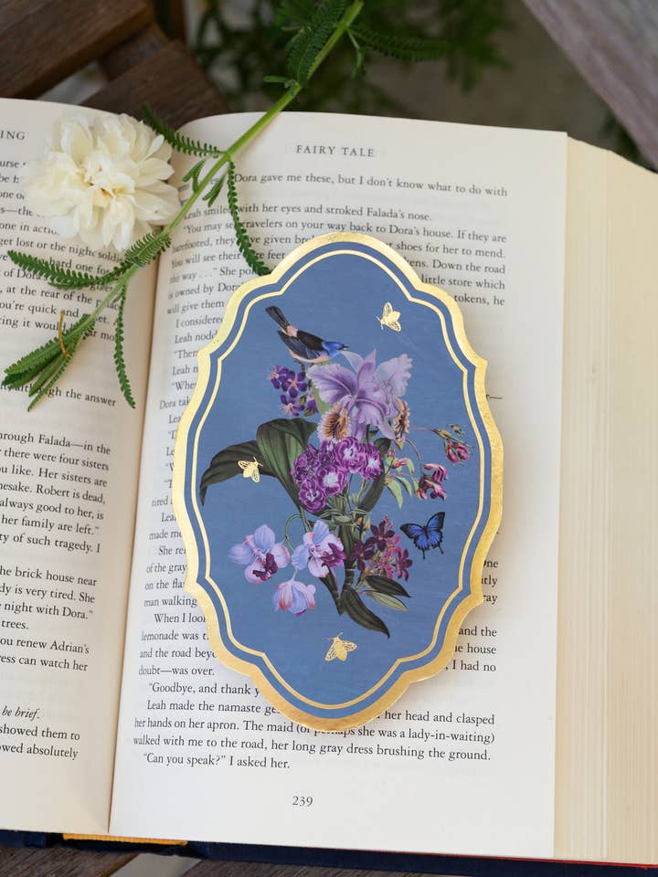 Secret Garden Gold Foil Bookmark | Bookish Romantasy for wholesale by The Bookish Atelier