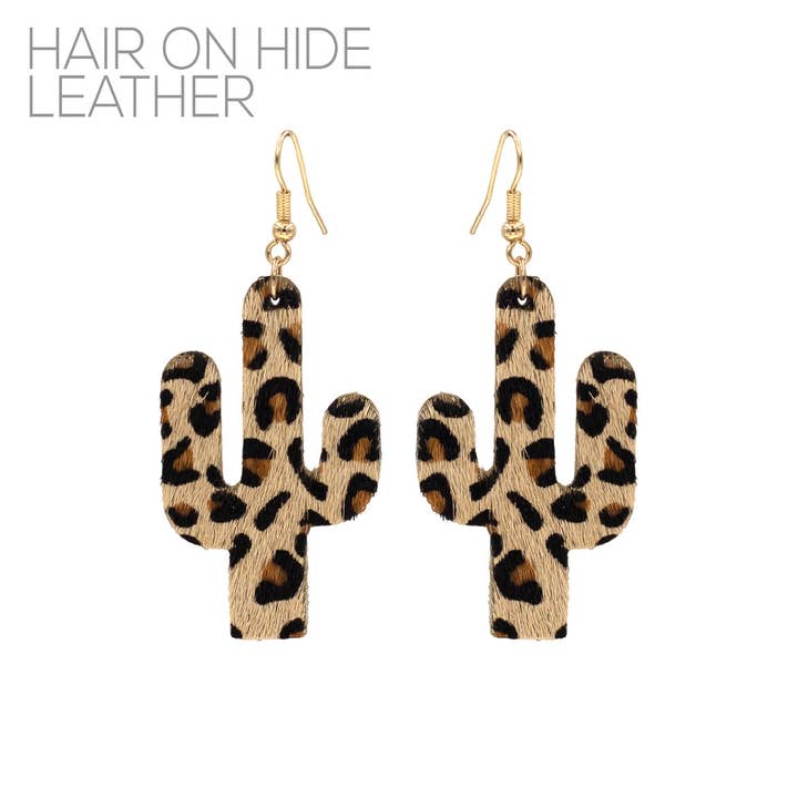 Greater Goods Imports & Wholesale - Wholesale Dangle Earrings - E1502 27469 Cactus Dangle Earrings1