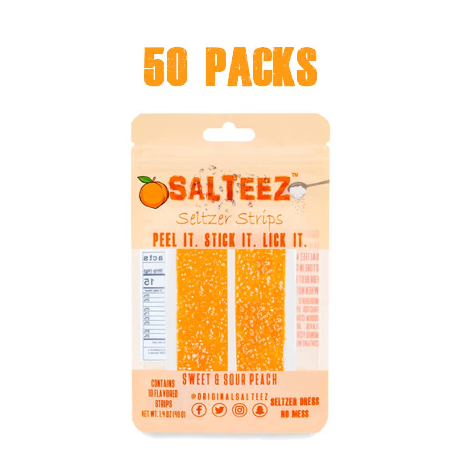Salteez – wholesale Drinkprydnad – Salteez Beer Salt Strips - 50 pack fodral3