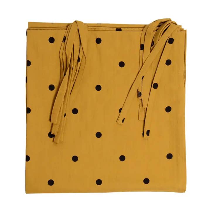 Gardiner 110x250 cm bomull Tryckt Prickar SENAP för wholesale av B A O B A B - Maison