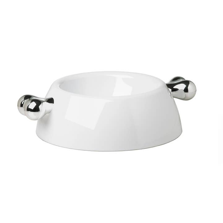 Atrium Classic Platinum Dog Bowl M for wholesale on Faire2
