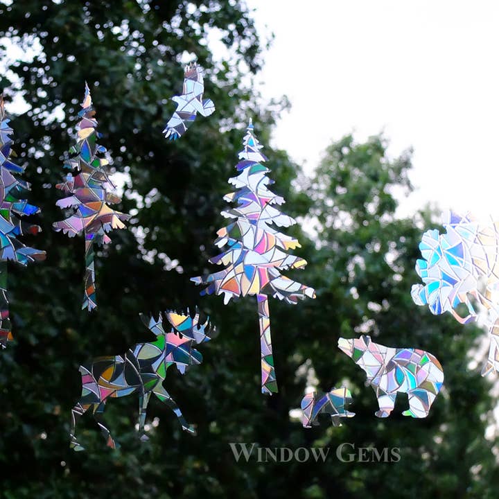 Northern Forest Mix Window Clings - Prevent birds from hitting windows and other Purchase wholesale stick on gems. Free returns & net 60 terms on Faire trending on Faire.