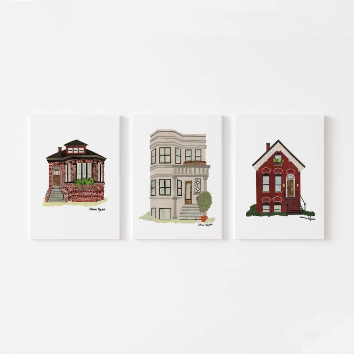 Chicago Greystone - Notecard Set for wholesale by Catherine Elizabeth