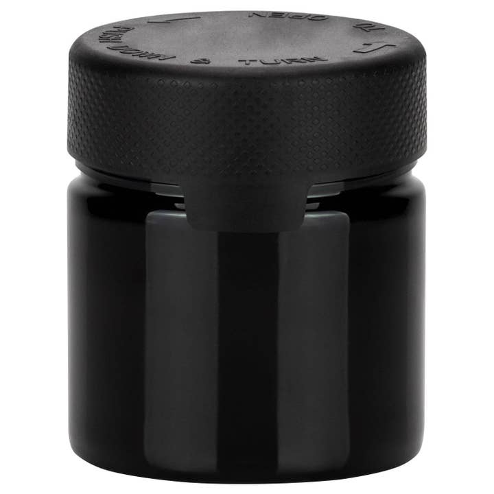 Aviator CR 60CC/2FL.OZ/60ML - Contenitore con sigillo interno e tamper - Nero opaco con coperchio nero opaco per la vendita all'ingrosso da parte di Copackr