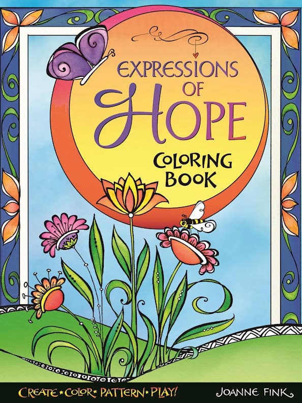 Expressions of Hope Coloring Book - Adult Coloring Designs for wholesale by Fox Chapel Publishing