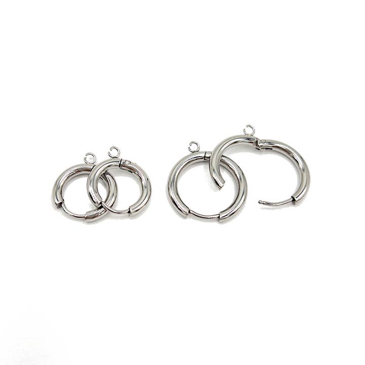 UBNY Collection - Wholesale Hoop Earrings - Hoop Earring Findings • Surgical Steel • Gold PVD Plating8