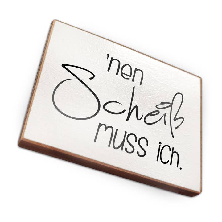 Calamita da frigorifero in legno di faggio - Non devo un cazzo per la vendita all'ingrosso da parte di wammi