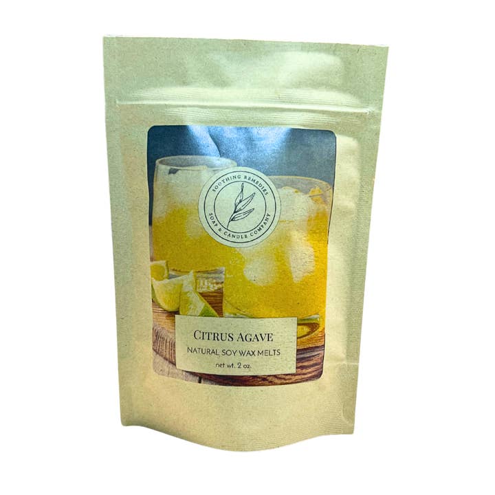 Citrus Agave Wax Melt Bag for wholesale by Soothing Remedies Soap and Candle Company