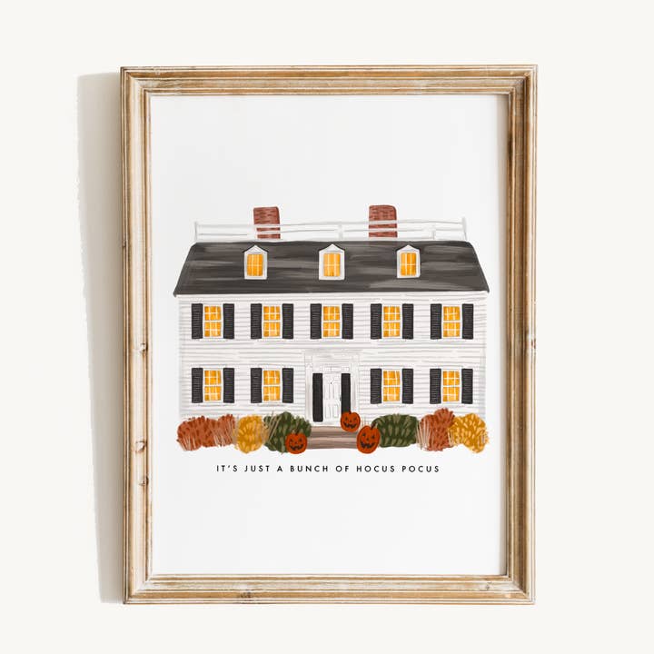 Allison's House Hocus Pocus Print for wholesale by Lux + Trip