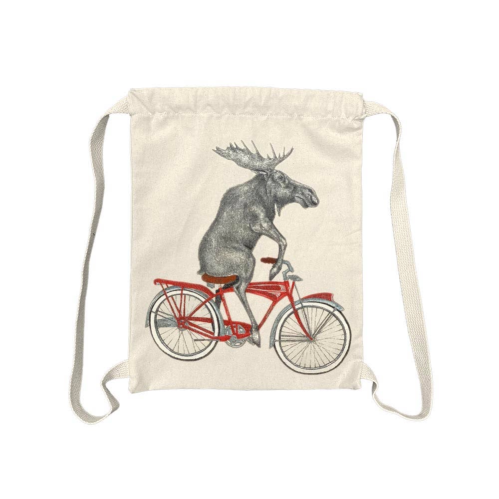Eric & Christopher - Wholesale Drawstring Bag - Unisex - "Murray Maynooth" Moose Drawstring Bag0