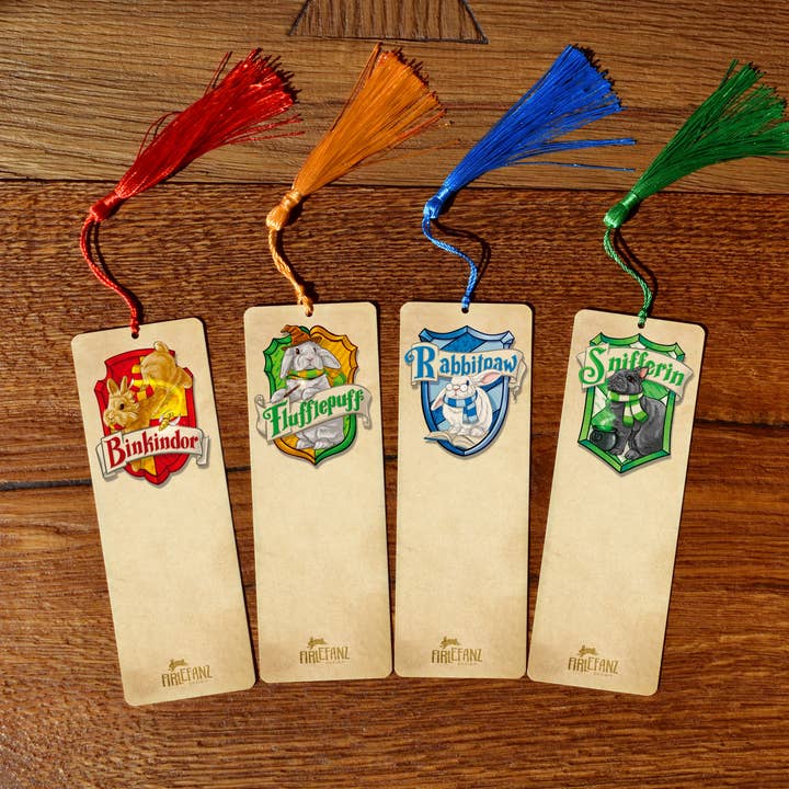 Bookmarks "Enchanting Bunnies" WITH tassle for wholesale by Firlefanz Design