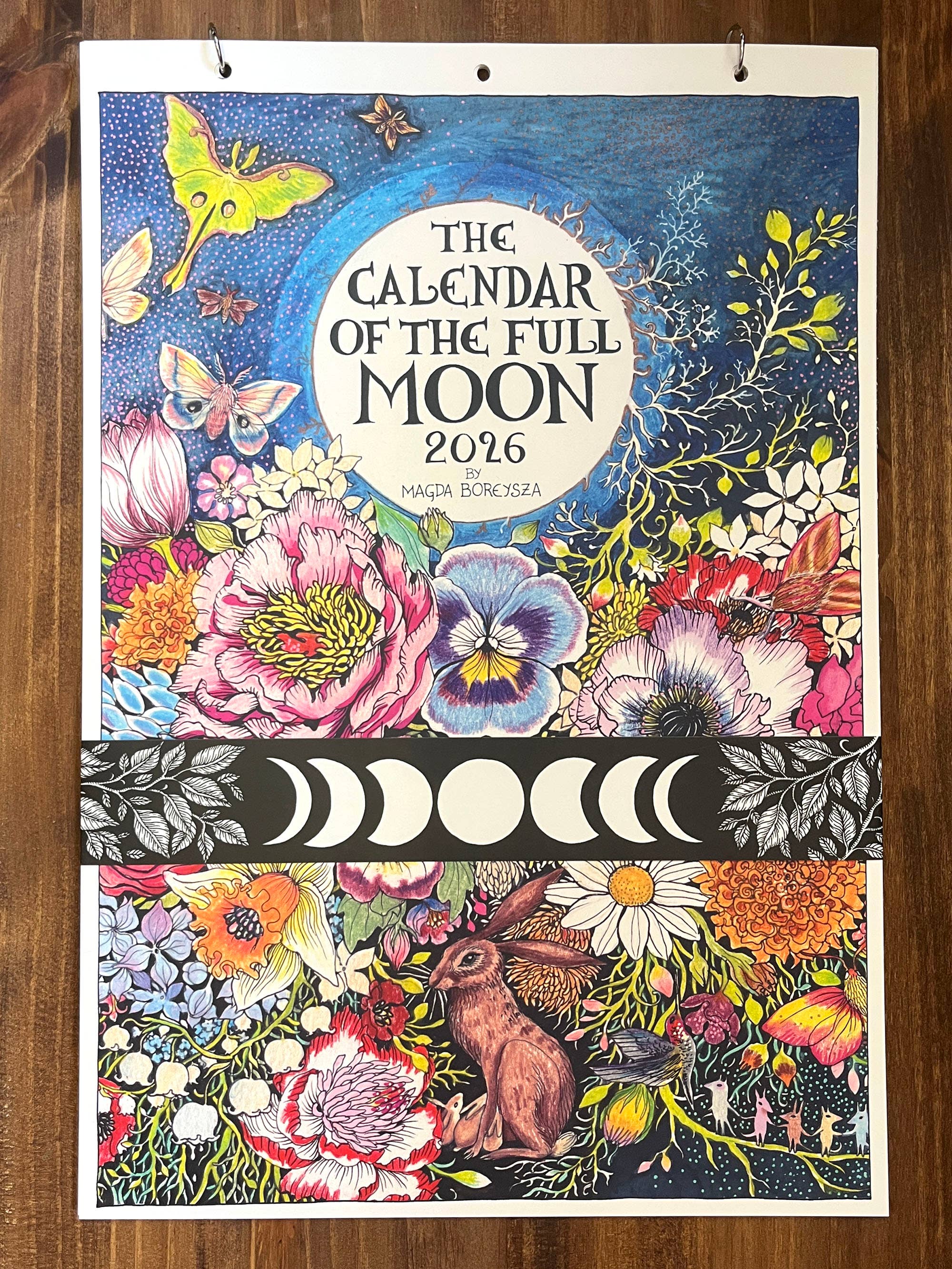 Fox & Comet - Wholesale Calendar - Illustrated Wall Calendar - The Calendar of the Full Moon13