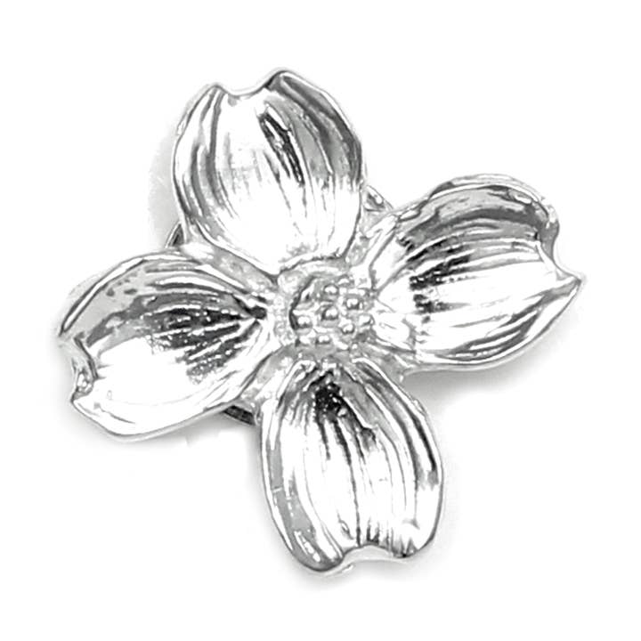 Dogwood Magnetic Scarf Pin for wholesale by Lucina K.