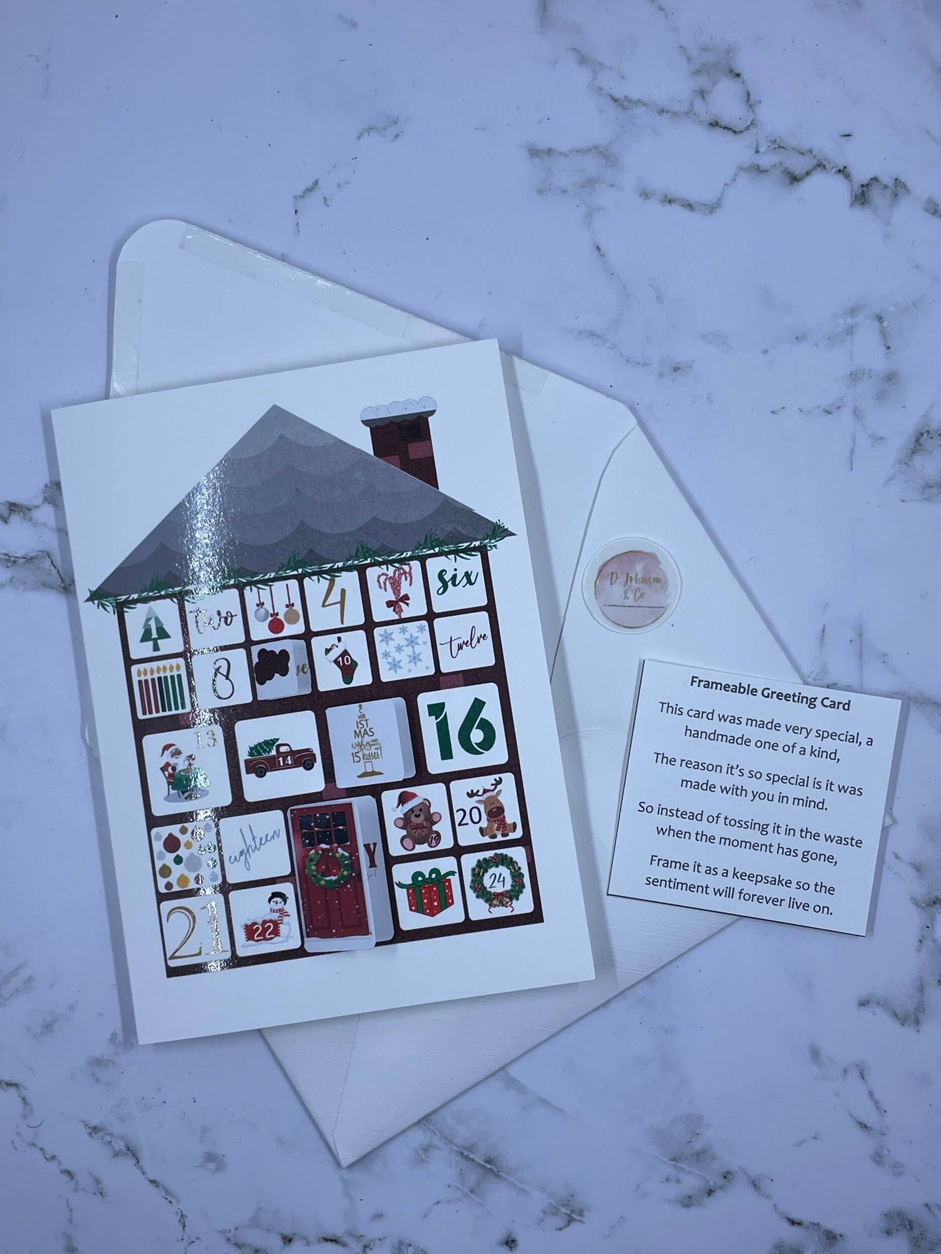 D. Johnson & Co Greetings - Wholesale Christmas Card - Advent Calendar Holiday Card4